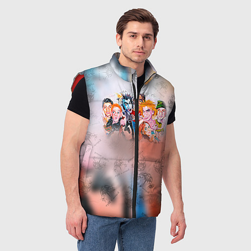 Мужской жилет Король и Шут / 3D-Красный – фото 3