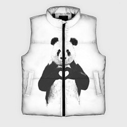 Мужской жилет Panda Love, цвет: 3D-черный