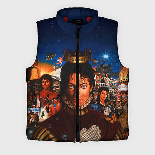 Мужской жилет Michael Jackson: Pop King / 3D-Красный – фото 1