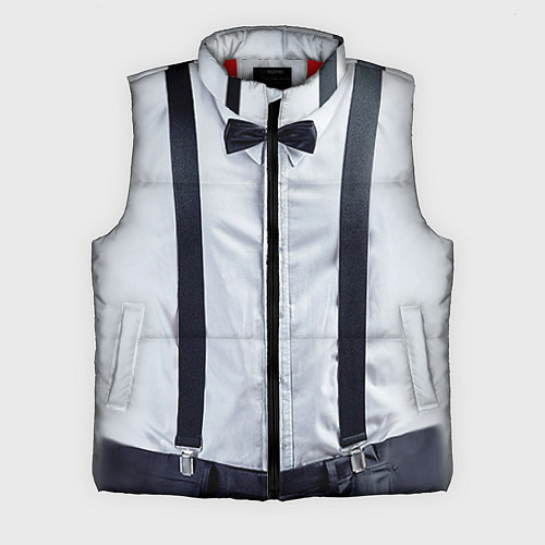 Мужской жилет Рубашка с подтяжками / 3D-Красный – фото 1
