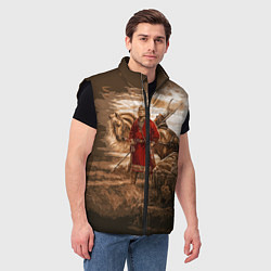 Мужской жилет Русь священная, цвет: 3D-черный — фото 2
