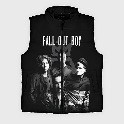 Мужской жилет Fall out boy band / 3D-Черный – фото 1