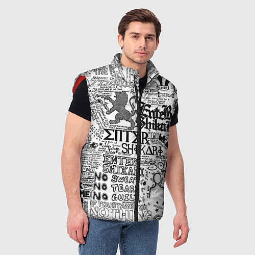 Мужской жилет Enter Shikari: Words / 3D-Красный – фото 3