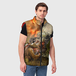 Мужской жилет День победы, цвет: 3D-красный — фото 2