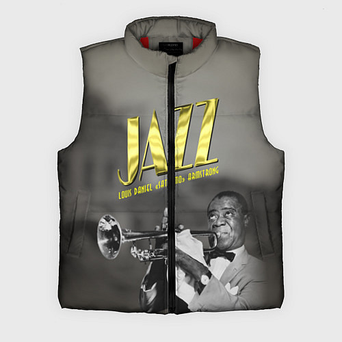 Мужской жилет Луи Армстронг / 3D-Красный – фото 1