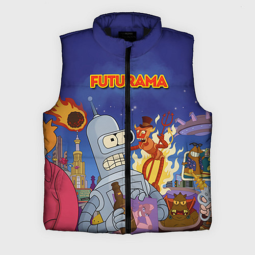 Мужской жилет Futurama Devil / 3D-Черный – фото 1