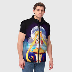 Мужской жилет Сейлор Мун, цвет: 3D-черный — фото 2