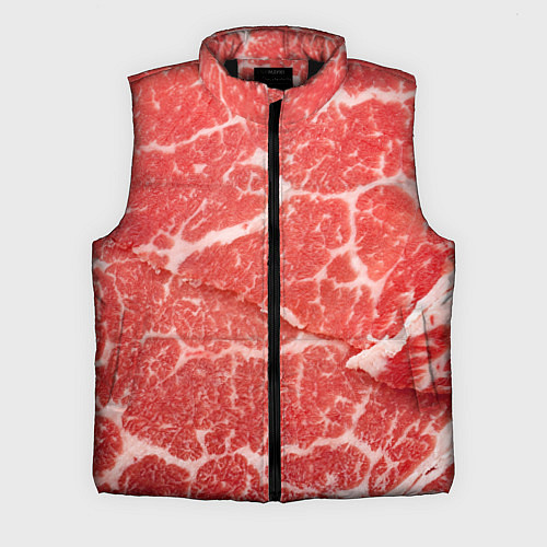 Мужской жилет Кусок мяса / 3D-Черный – фото 1
