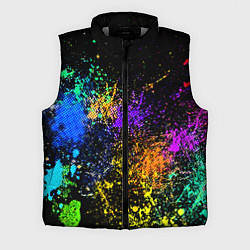 Мужской жилет Брызги красок, цвет: 3D-светло-серый