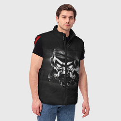 Мужской жилет Pirate Station: Dark Side, цвет: 3D-красный — фото 2