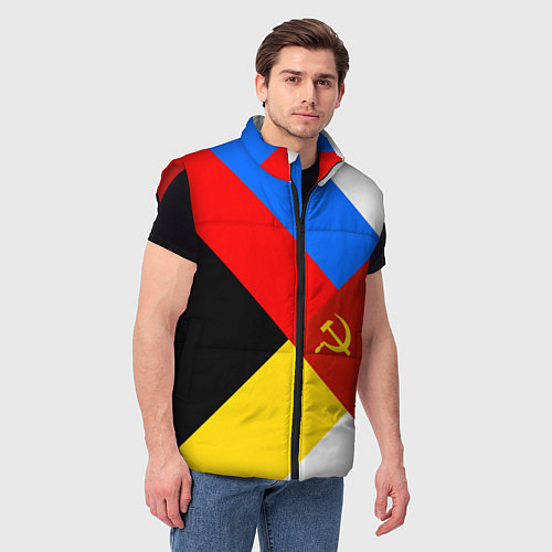 Мужской жилет Вечная Россия / 3D-Красный – фото 3