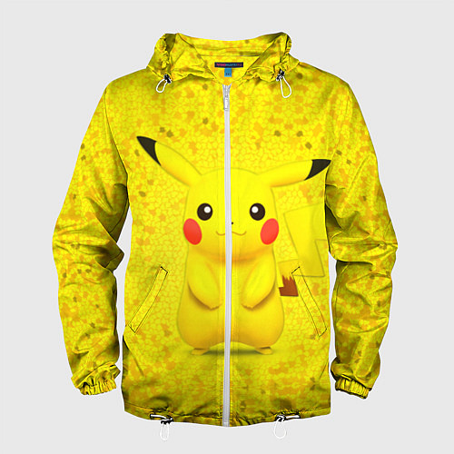 Мужская ветровка Pikachu / 3D-Белый – фото 1