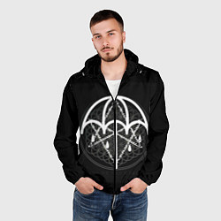 Ветровка с капюшоном мужская BMTH: Rain Symbol, цвет: 3D-черный — фото 2