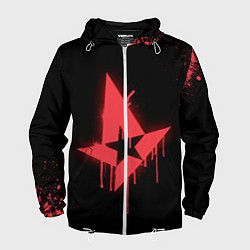 Ветровка с капюшоном мужская Astralis: Black collection, цвет: 3D-белый