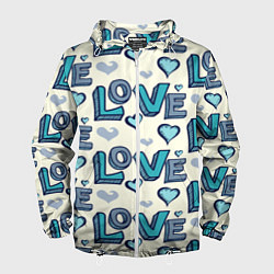 Мужская ветровка Love Pattern