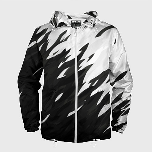 Мужская ветровка Black & white / 3D-Белый – фото 1