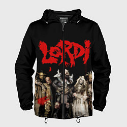 Ветровка с капюшоном мужская LORDI, цвет: 3D-черный