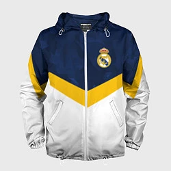 Ветровка с капюшоном мужская Real Madrid FC: Sport, цвет: 3D-белый