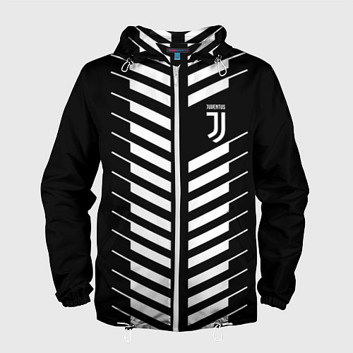 Мужская ветровка FC Juventus: Creative / 3D-Белый – фото 1