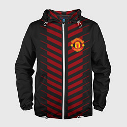Ветровка с капюшоном мужская FC Manchester United: Creative, цвет: 3D-белый