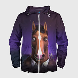 Ветровка с капюшоном мужская BoJack, цвет: 3D-белый