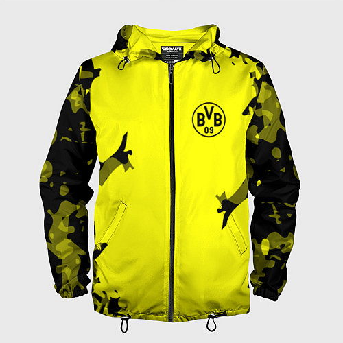 Мужская ветровка FC Borussia Dortmund: Yellow Original / 3D-Черный – фото 1