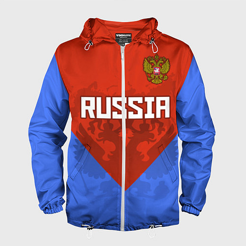 Мужская ветровка Russia Red & Blue / 3D-Белый – фото 1