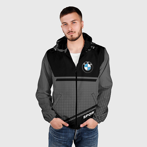 Мужская ветровка BMW SPORT БМВ СПОРТ / 3D-Черный – фото 3