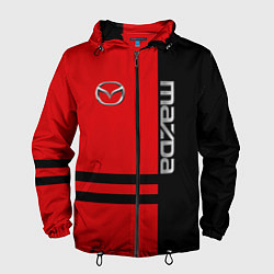 Ветровка с капюшоном мужская Mazda R&B, цвет: 3D-черный