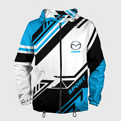 Ветровка с капюшоном мужская Mazda: Techno Sport, цвет: 3D-черный