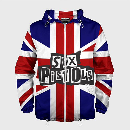 Мужская ветровка Sex Pistols UK / 3D-Белый – фото 1