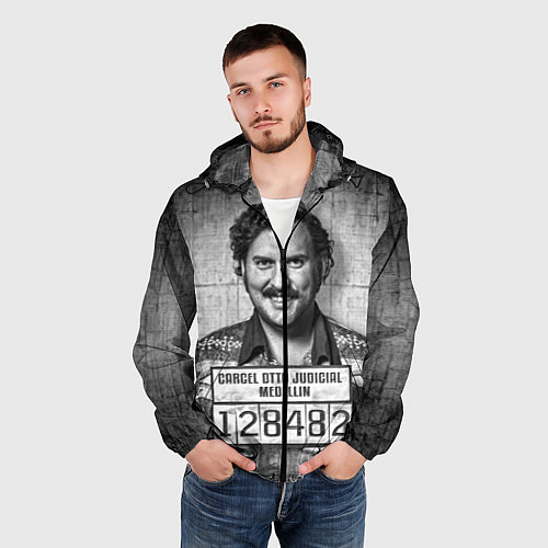 Мужская ветровка Пабло Эскобар / 3D-Черный – фото 3