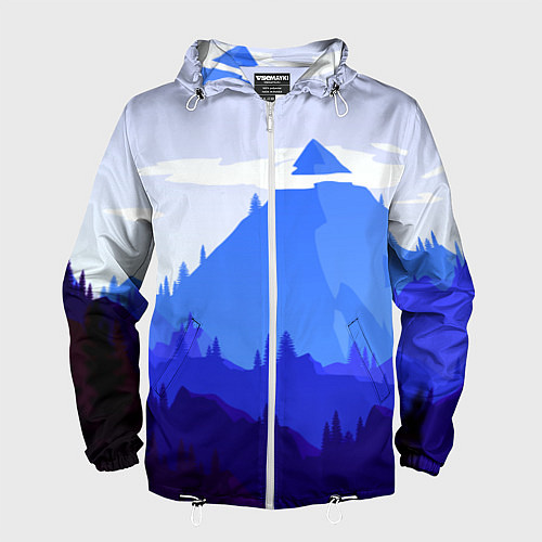 Мужская ветровка Firewatch: Cold Mountain / 3D-Белый – фото 1