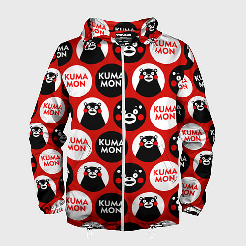 Мужская ветровка Kumamon Pattern / 3D-Белый – фото 1