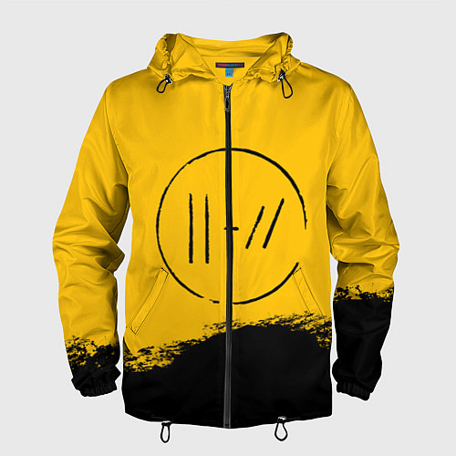 Мужская ветровка 21 Pilots: Yellow Logo / 3D-Черный – фото 1