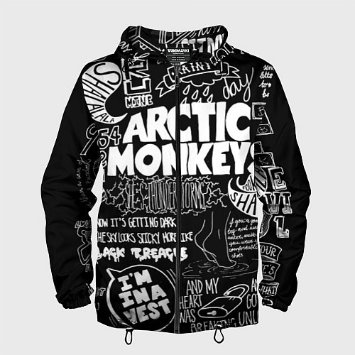 Мужская ветровка Arctic Monkeys: I'm in a Vest / 3D-Черный – фото 1