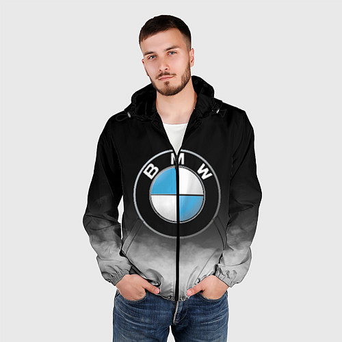 Мужская ветровка BMW / 3D-Черный – фото 3