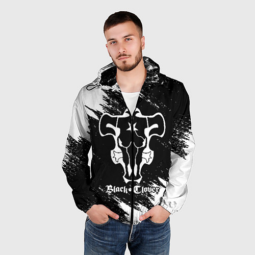 Мужская ветровка ЧЁРНЫЙ КЛЕВЕР / 3D-Черный – фото 3