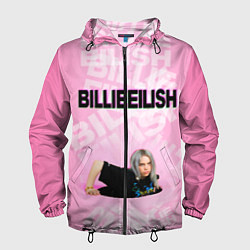 Ветровка с капюшоном мужская Billie Eilish: Pink Mood, цвет: 3D-черный