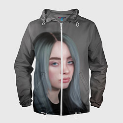 Ветровка с капюшоном мужская Billie Eilish: Ocean Eyes, цвет: 3D-белый