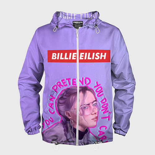 Мужская ветровка Billie Eilish / 3D-Белый – фото 1