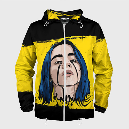 Мужская ветровка Billie Eilish / 3D-Белый – фото 1