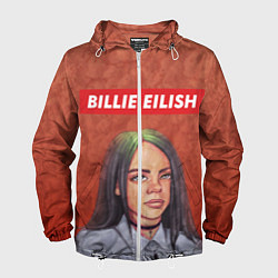 Ветровка с капюшоном мужская Billie Eilish, цвет: 3D-белый