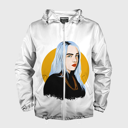 Мужская ветровка Billie Eilish / 3D-Белый – фото 1