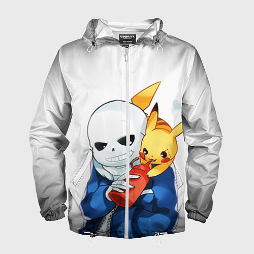 Мужская ветровка UNDERTALE / 3D-Белый – фото 1