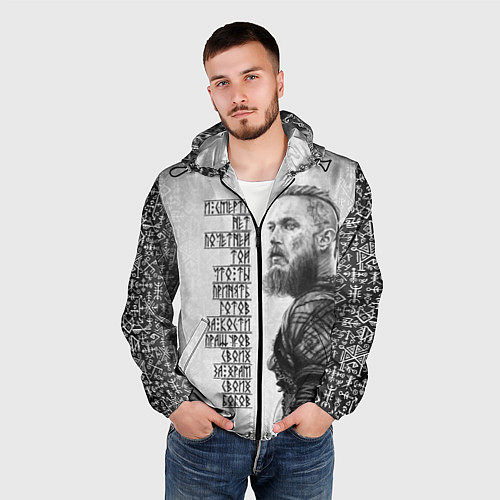 Мужская ветровка И смерти нет почетней той / 3D-Черный – фото 3
