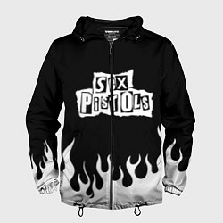 Ветровка с капюшоном мужская Sex Pistols, цвет: 3D-черный