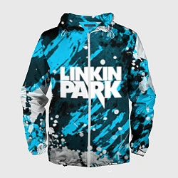 Ветровка с капюшоном мужская Linkin Park, цвет: 3D-белый