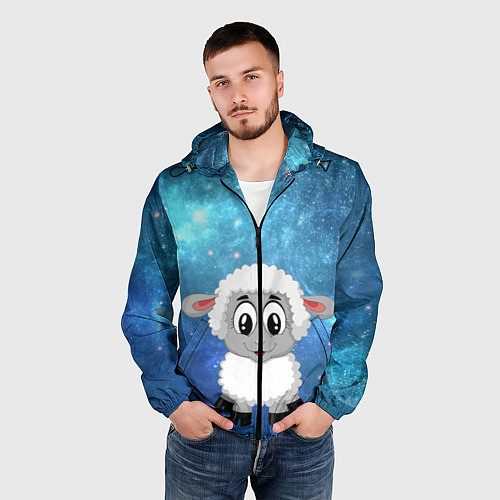 Мужская ветровка Овечка / 3D-Черный – фото 3