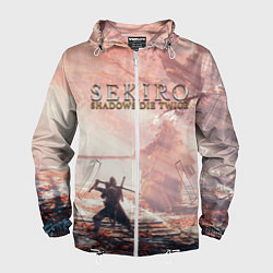 Ветровка с капюшоном мужская Sekiro - Boss Fight, цвет: 3D-белый